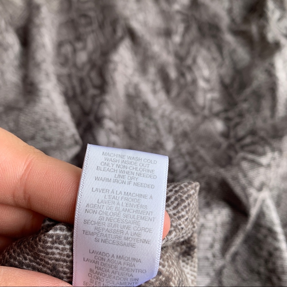 Michael Michael Kors Snake Print Button Front Xl - image 5